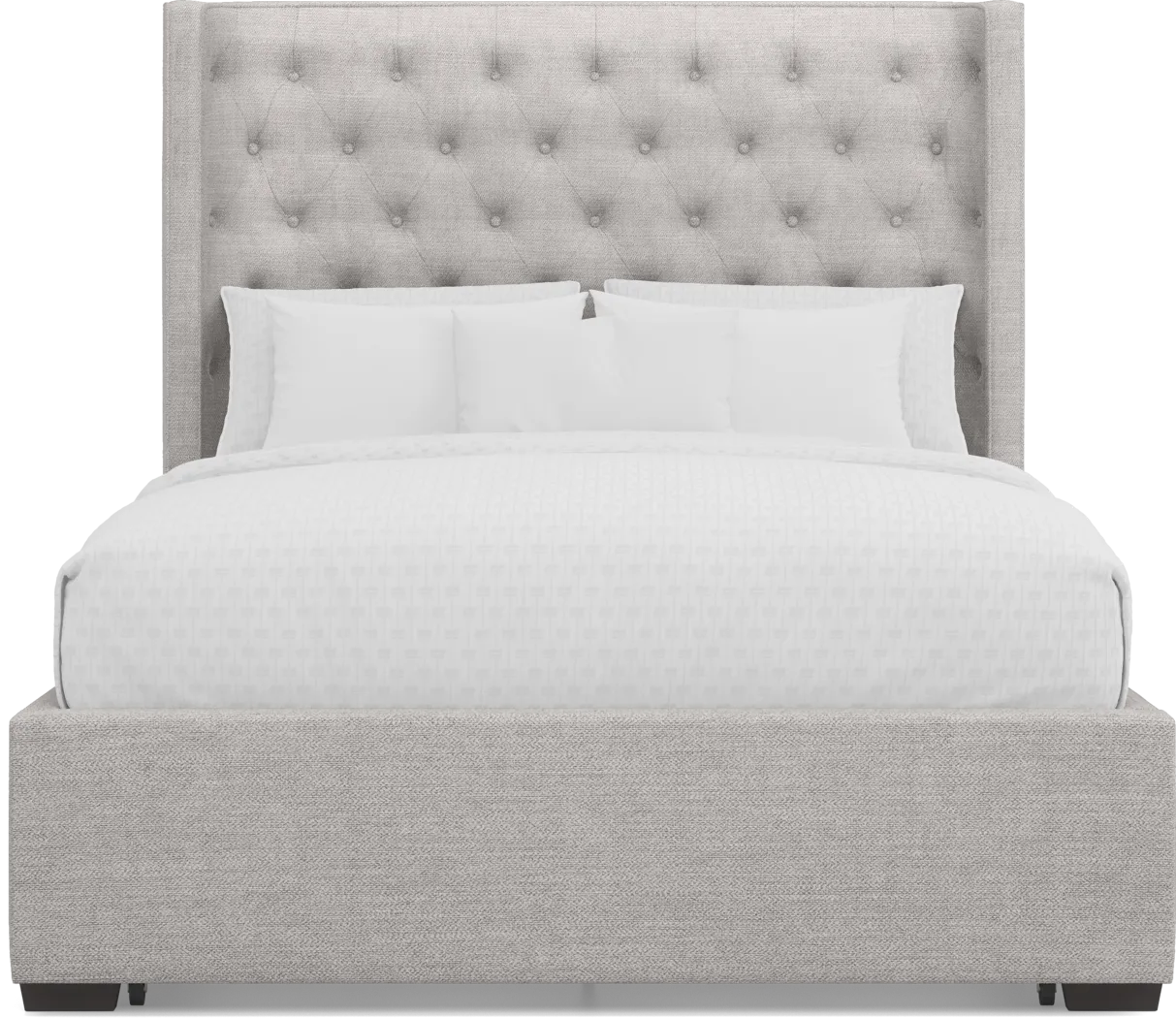 Harlow Hill Dark Gray 3 Pc Queen Upholstered Storage Bed - Thumbnail - Image 2