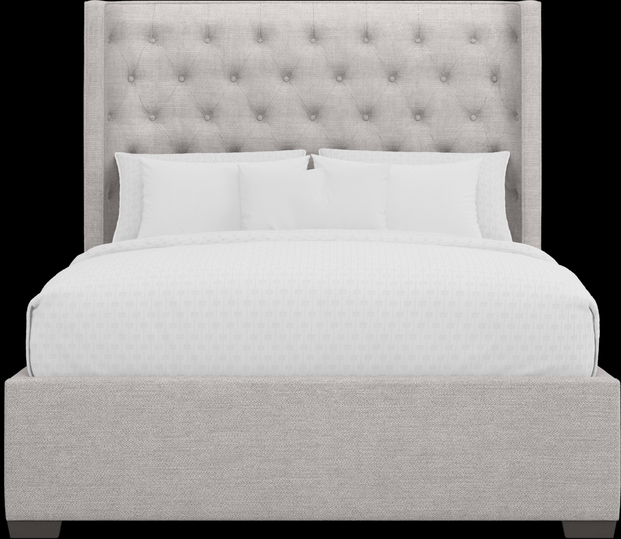 Harlow Hill Light Gray 3 Pc King Upholstered Bed - Thumbnail - Image 3