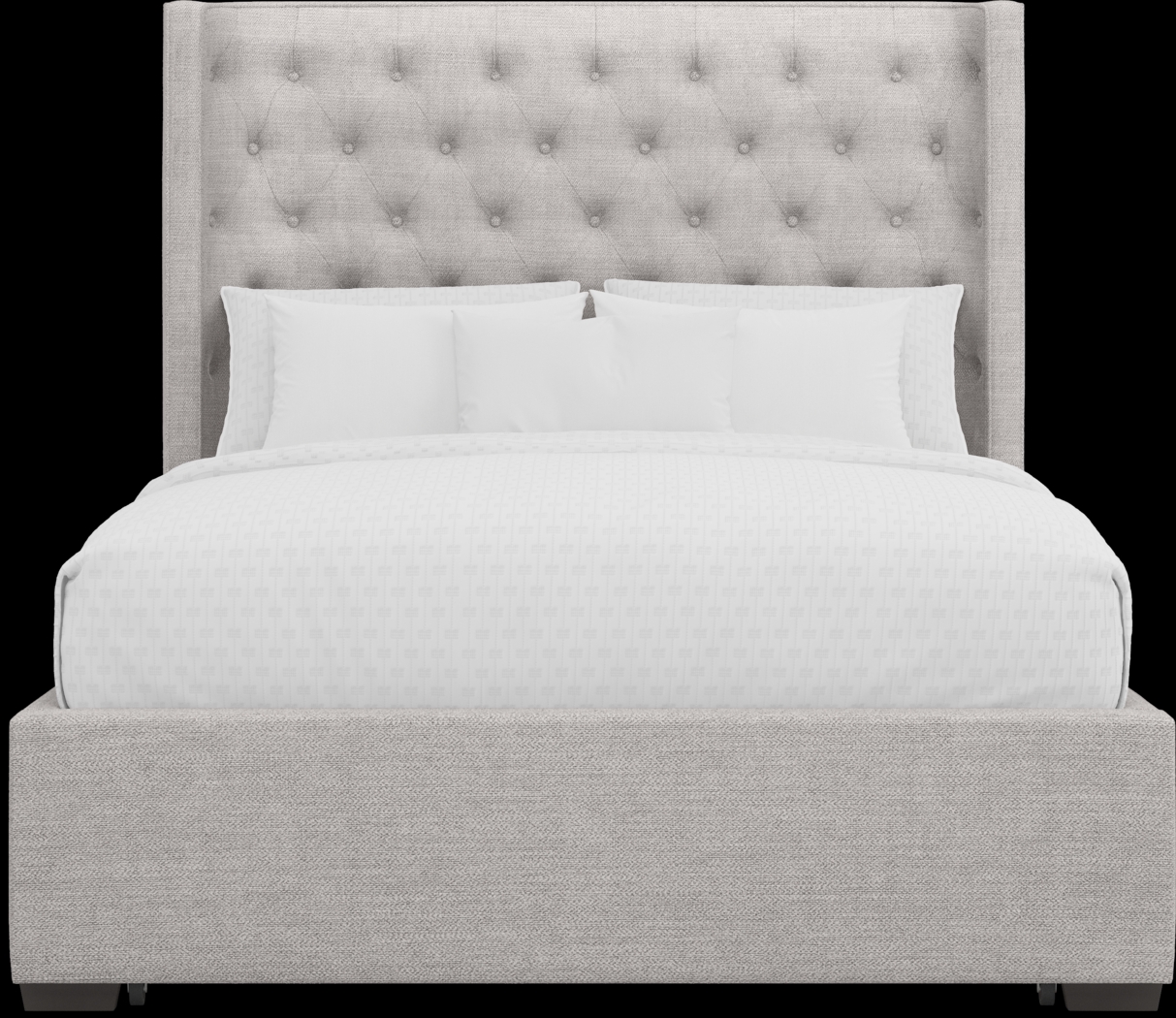 Kailey Park Charcoal 5 Pc Bedroom With Harlow Hill Gray Queen Upholstered Storage Bed - Thumbnail - Image 3