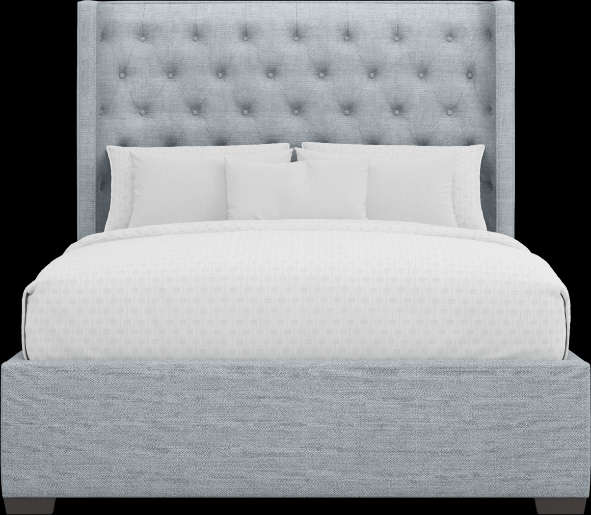 Harlow Hill Seafoam 3 Pc King Upholstered Bed - Thumbnail - Image 2