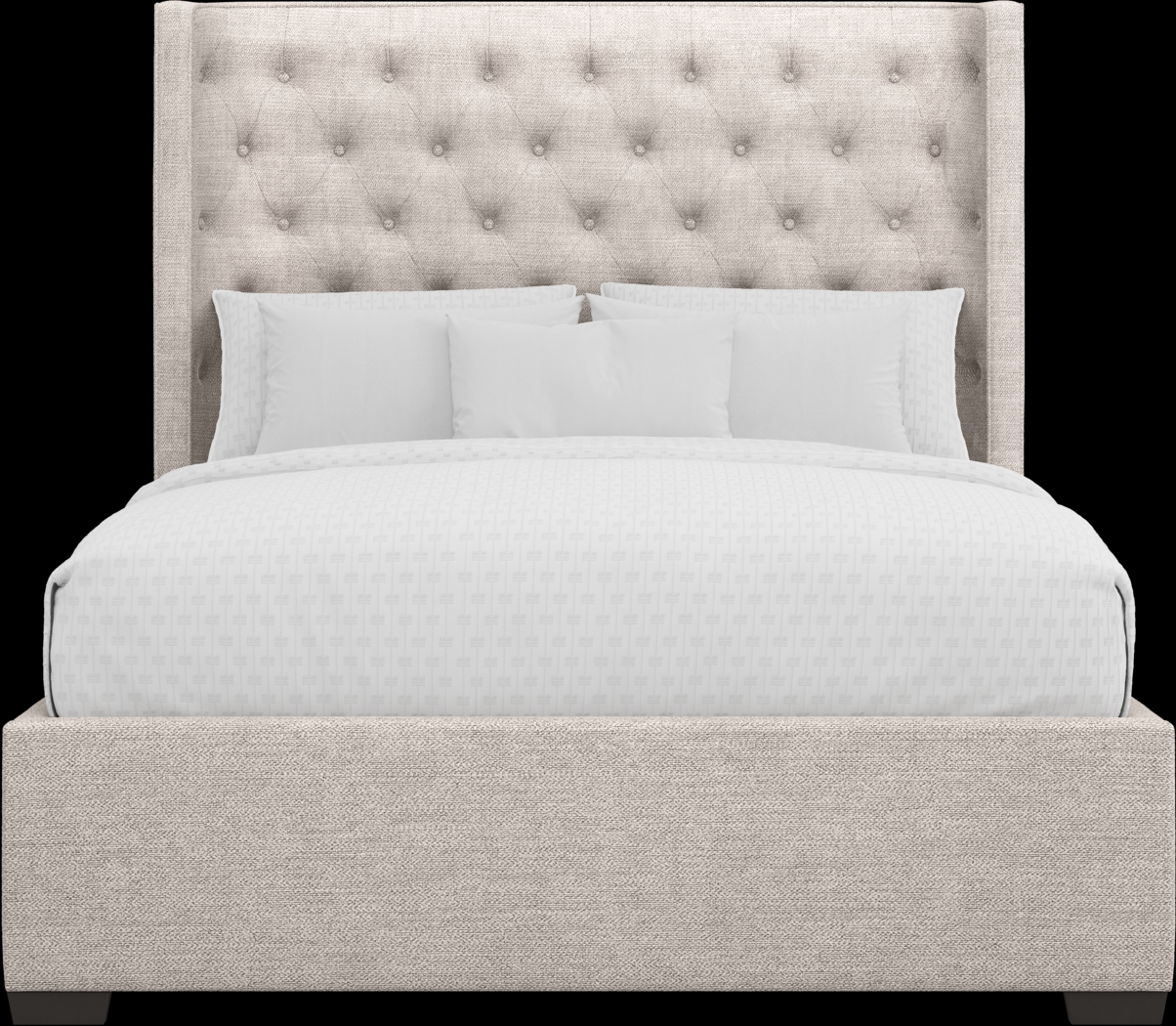 Harlow Hill Taupe 3 Pc King Upholstered Bed - Thumbnail - Image 3