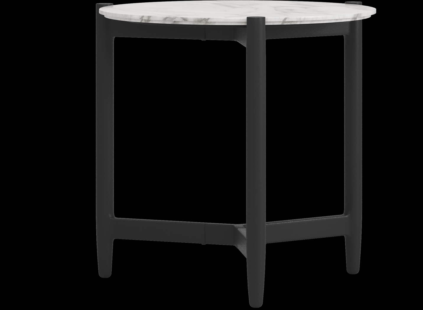 Harlowe Black Outdoor End Table - Thumbnail - Image 1