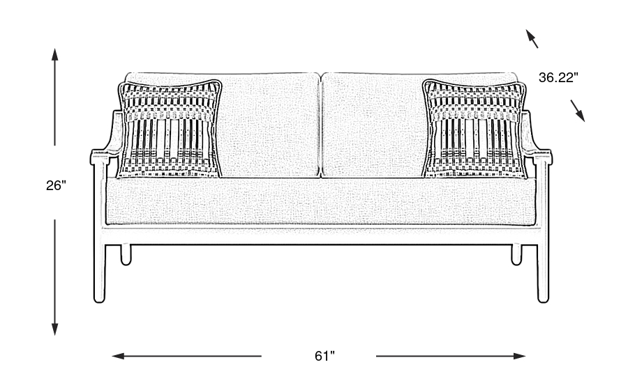 Dimension Image. Please refer to the Dimension Tab on this page for dimension details.