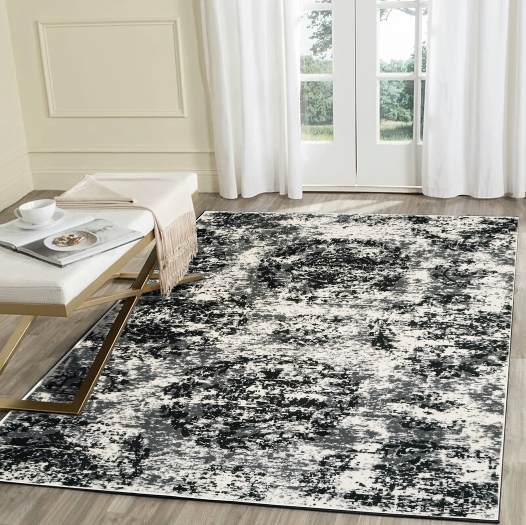 Harlowens Black 5'2 x 7'2 Rug - Thumbnail - Image 2