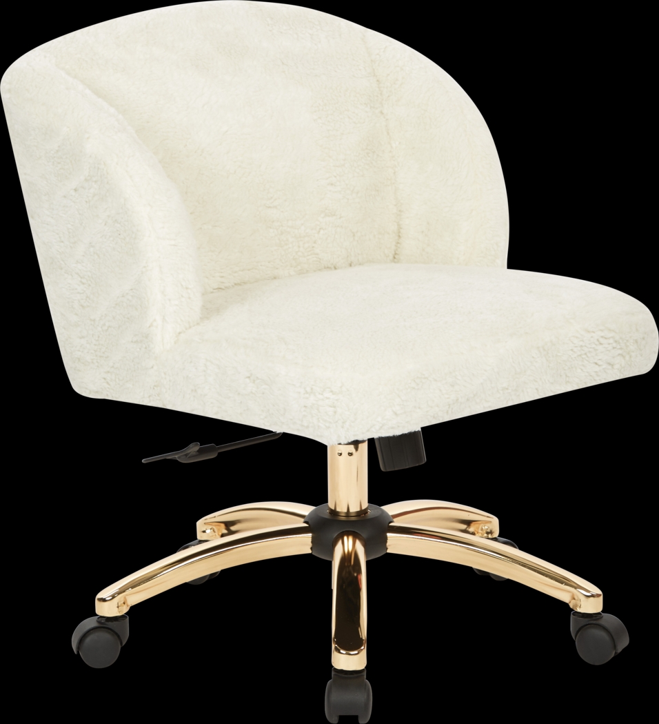 Harmeona Off-White Office Chair - Thumbnail - Image 1