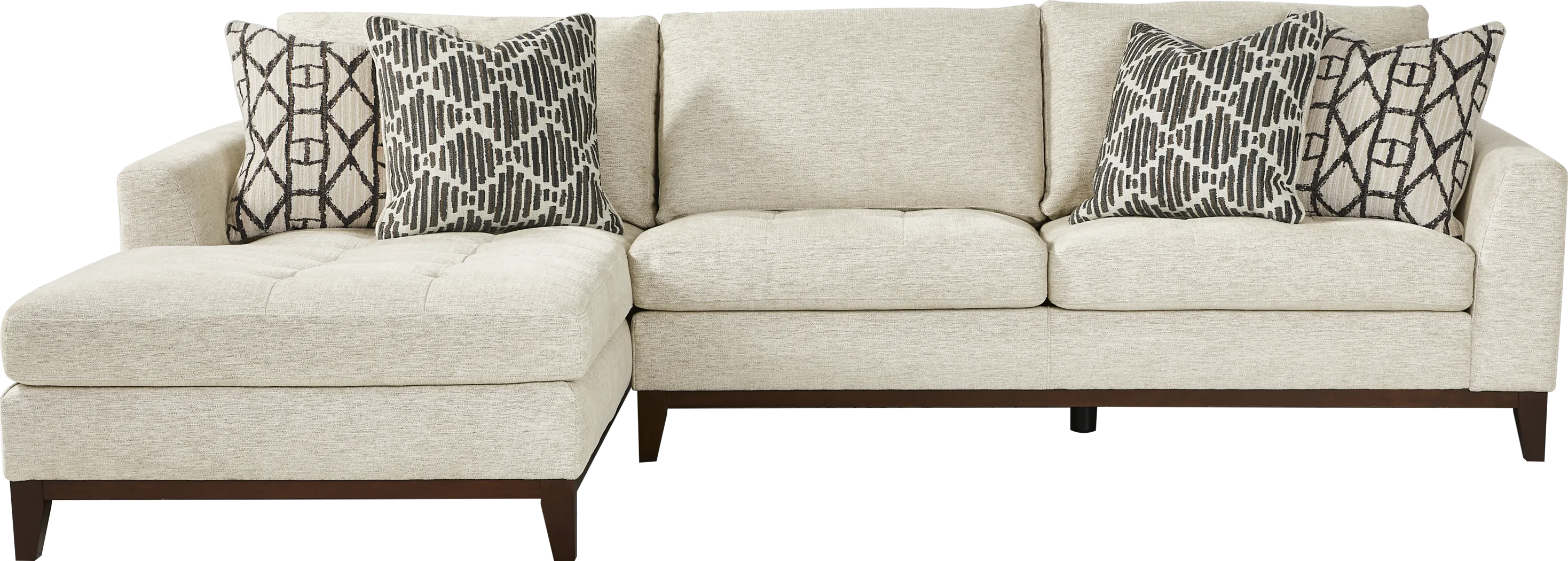 Harmon Beige 2 Pc Sectional - Thumbnail - Image 1