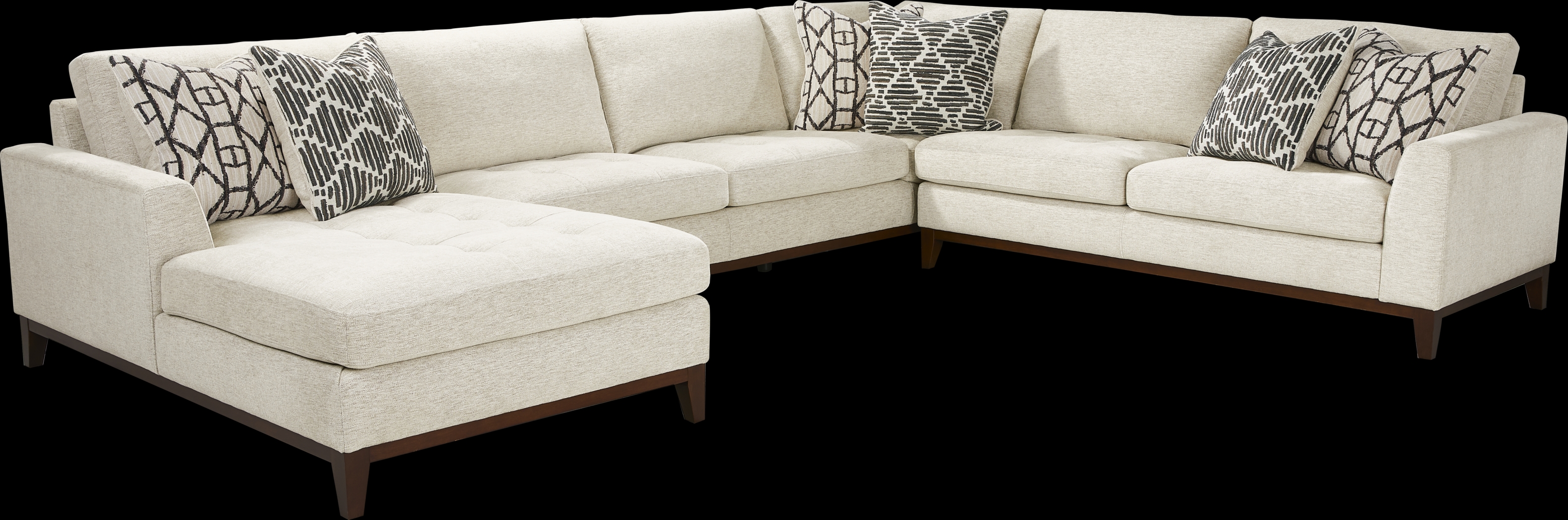 Harmon Beige 3 Pc Sectional - Thumbnail - Image 1