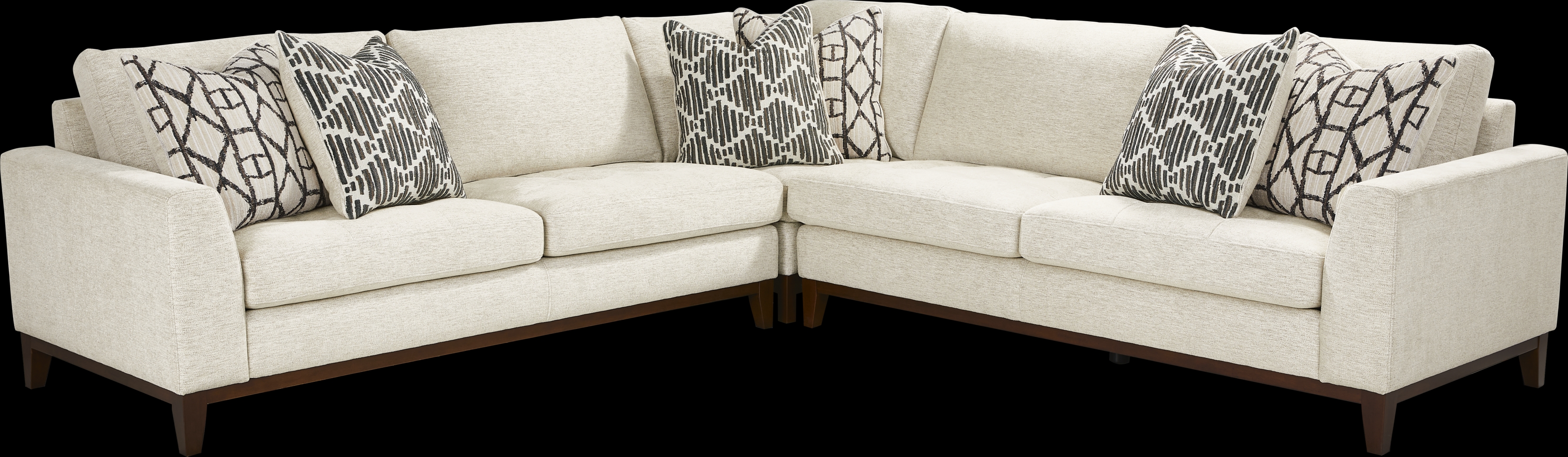 Harmon Beige 3 Pc Sectional - Thumbnail - Image 1