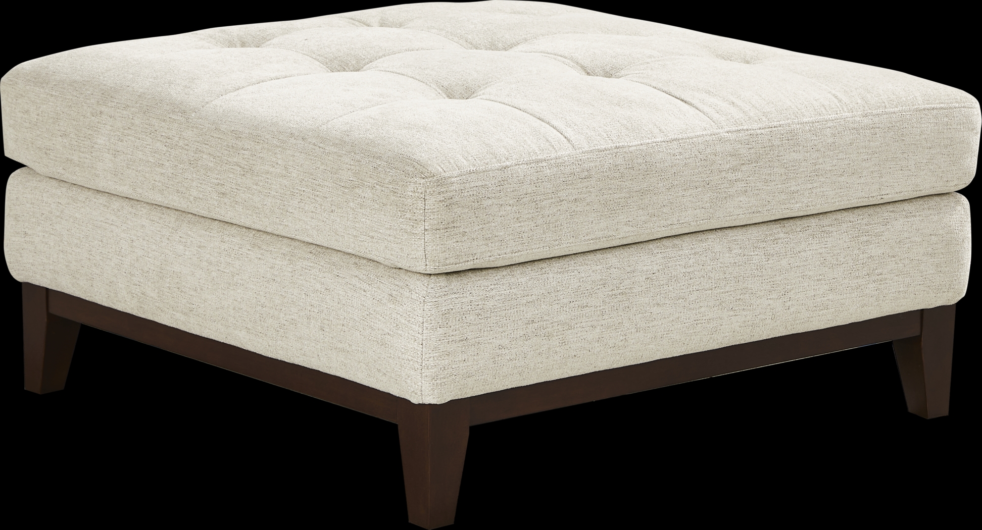 Harmon Beige Cocktail Ottoman - Thumbnail - Image 1