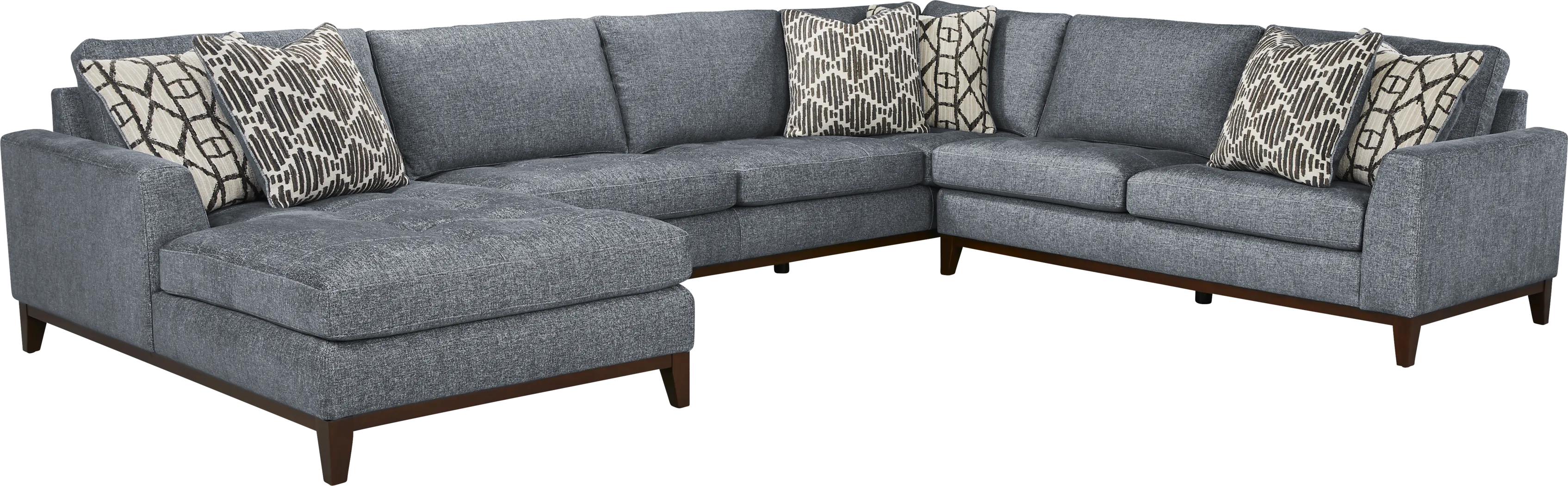 Harmon Indigo 3 Pc Sectional - Thumbnail - Image 1