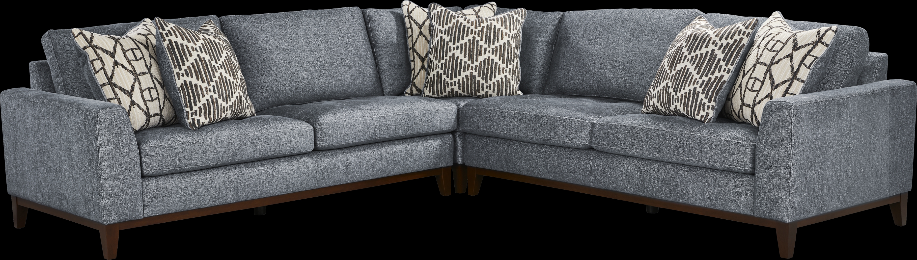 Harmon Indigo 3 Pc Sectional - Thumbnail - Image 1