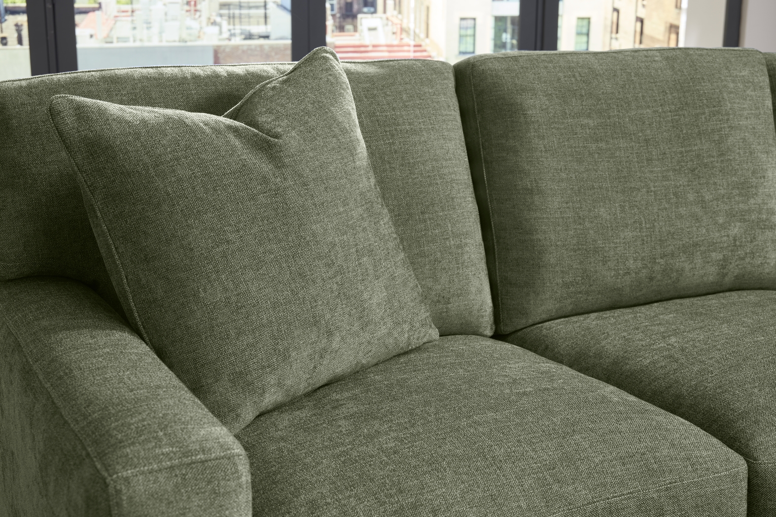 Harmonie Avocado 3 Pc Sectional - Thumbnail - Image 4