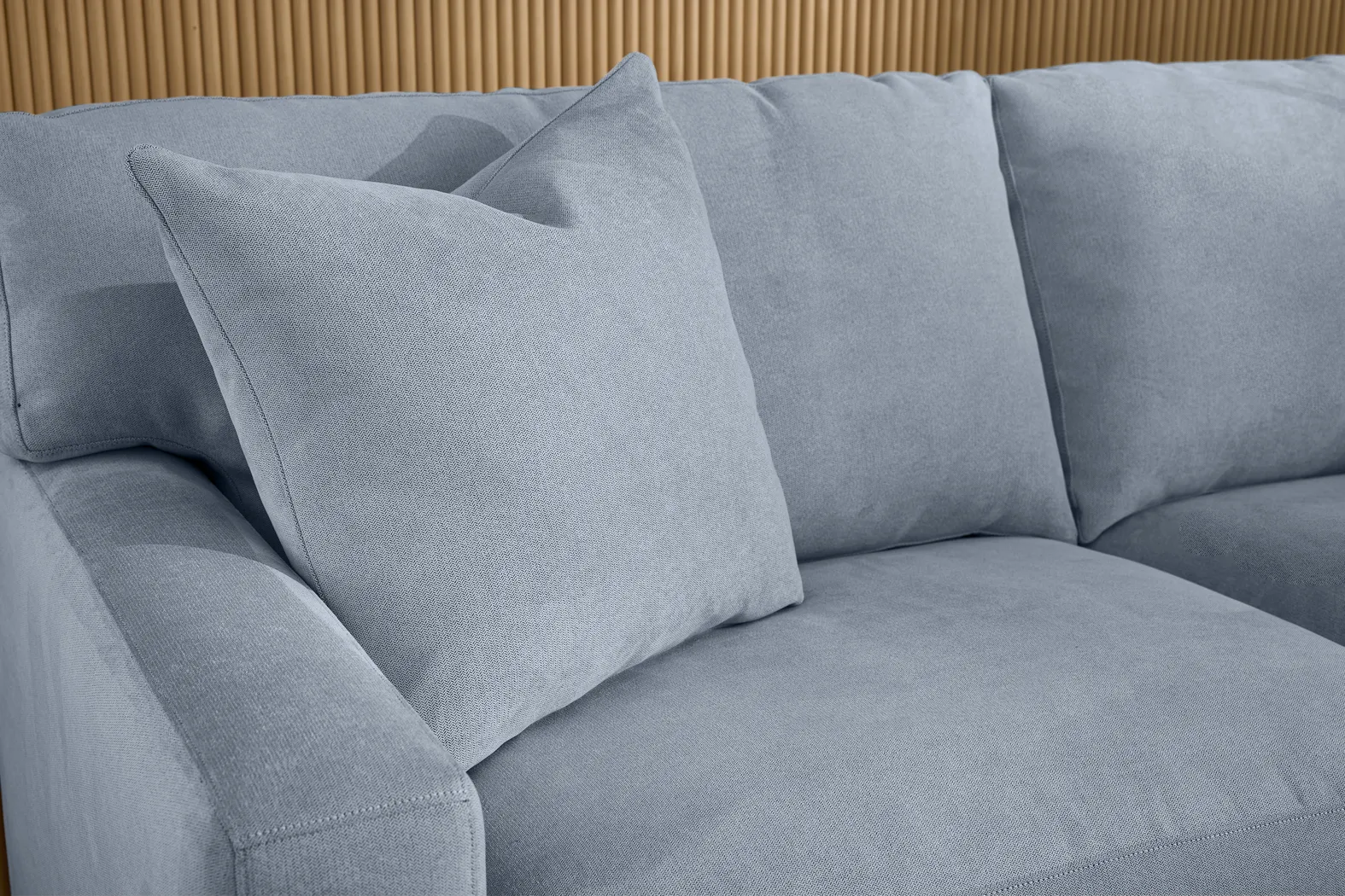 Harmonie Blue 3 Pc Sectional - Thumbnail - Image 4