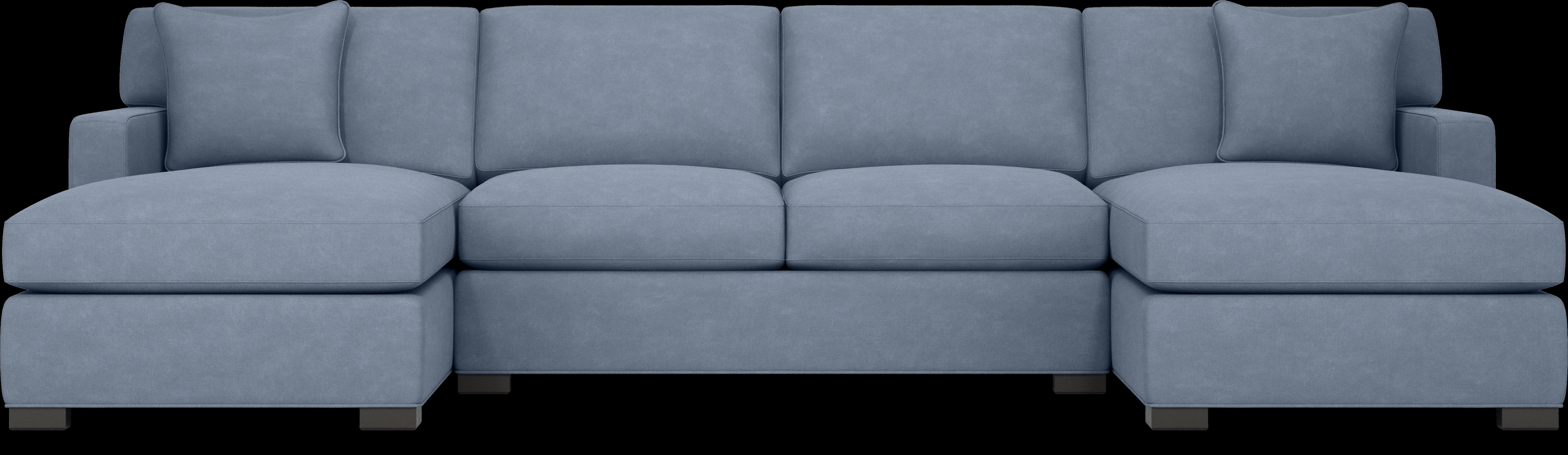 Harmonie Blue 3 Pc Sectional - Thumbnail - Image 3