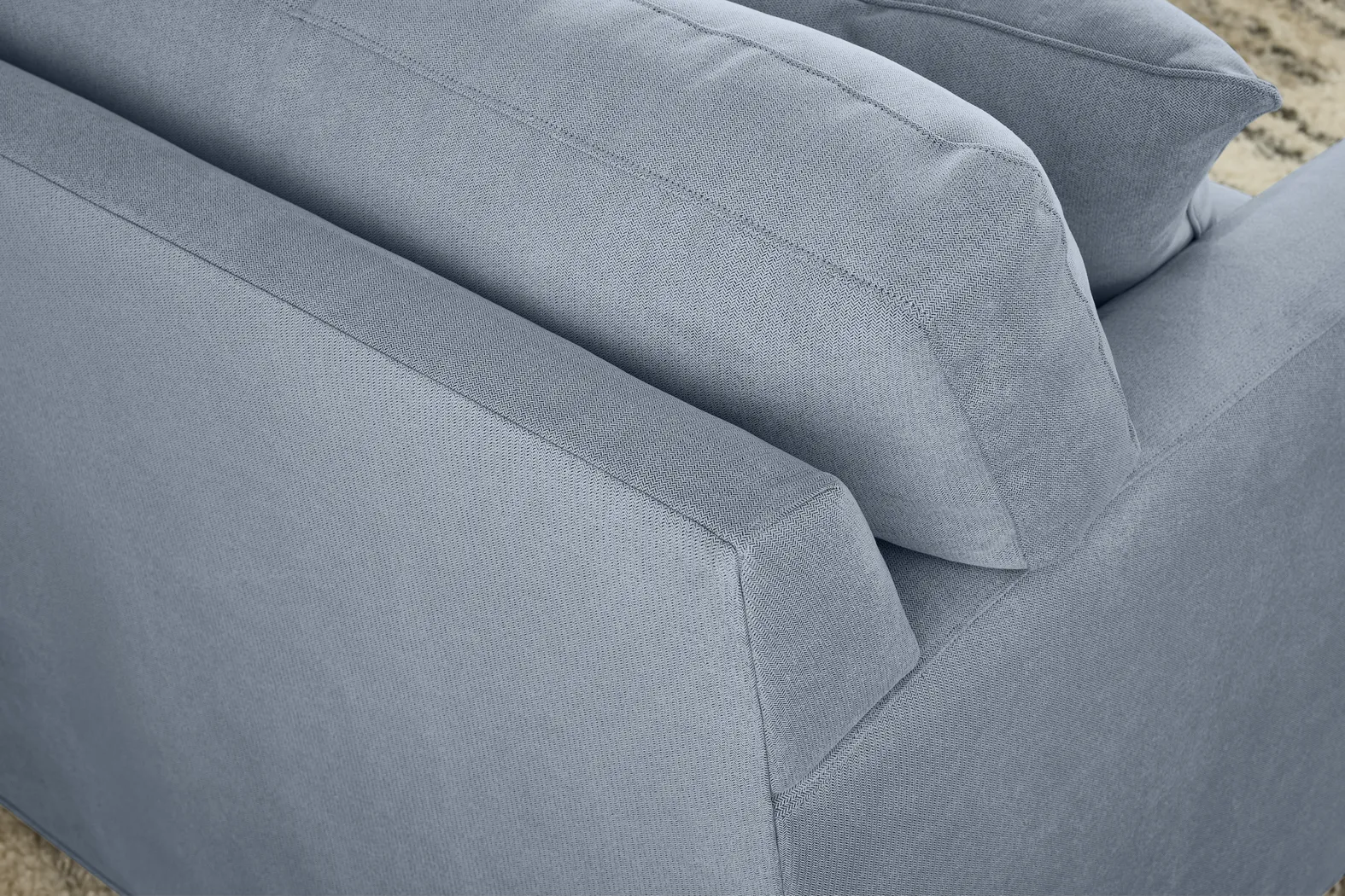 Harmonie Blue 7 Pc Living Room with Gel Foam Sleeper Sofa - Thumbnail - Image 9