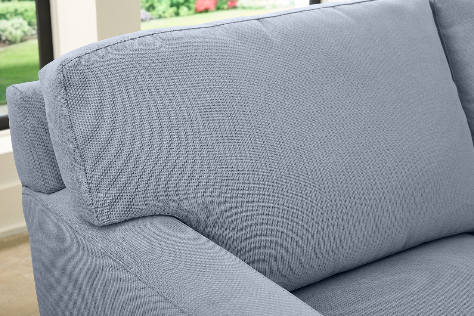 Harmonie Blue 7 Pc Living Room with Sleeper Sofa - Thumbnail - Image 8