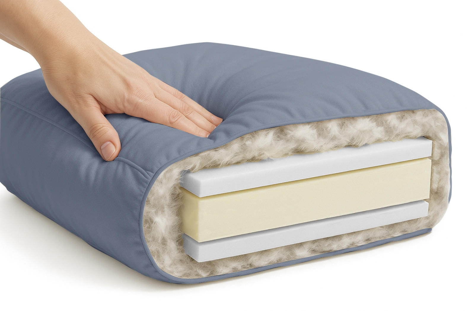 Harmonie Blue 7 Pc Living Room with Sleeper Sofa - Thumbnail - Image 10