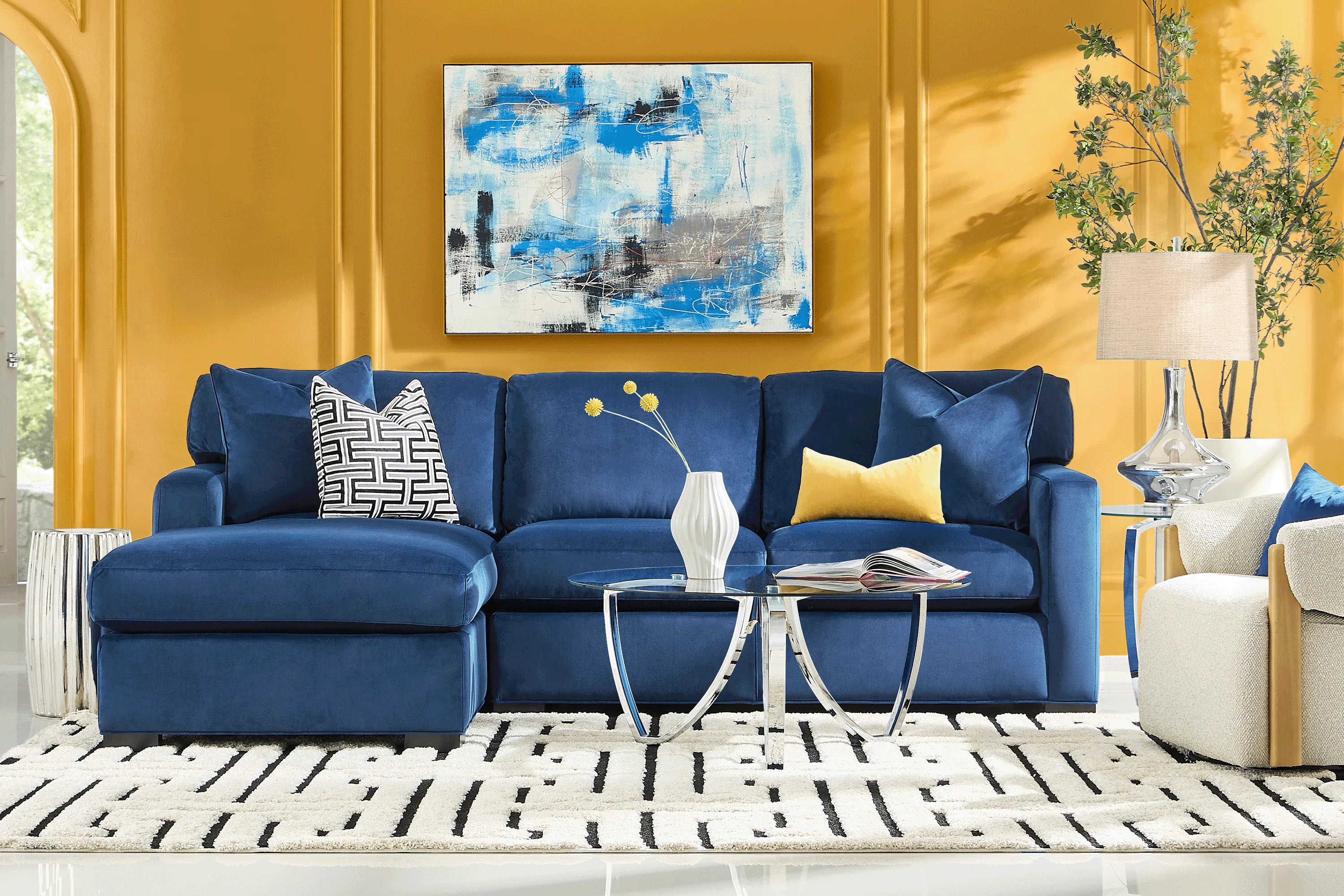 Harmonie Cobalt 2 Pc Sectional - Thumbnail - Image 2