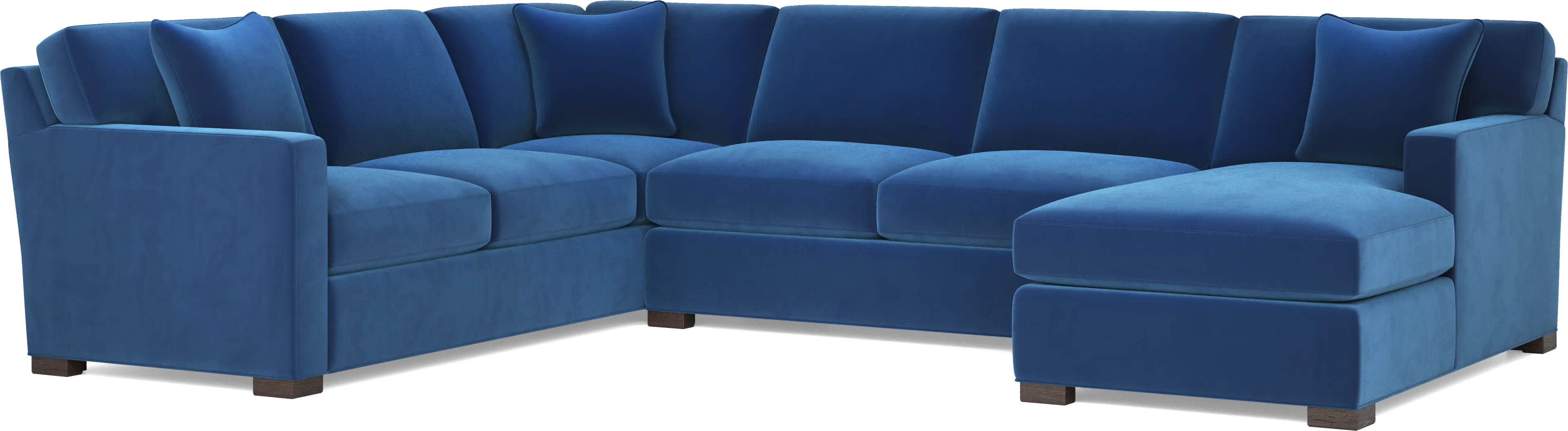 Harmonie Cobalt 3 Pc Sleeper Sectional - Thumbnail - Image 1