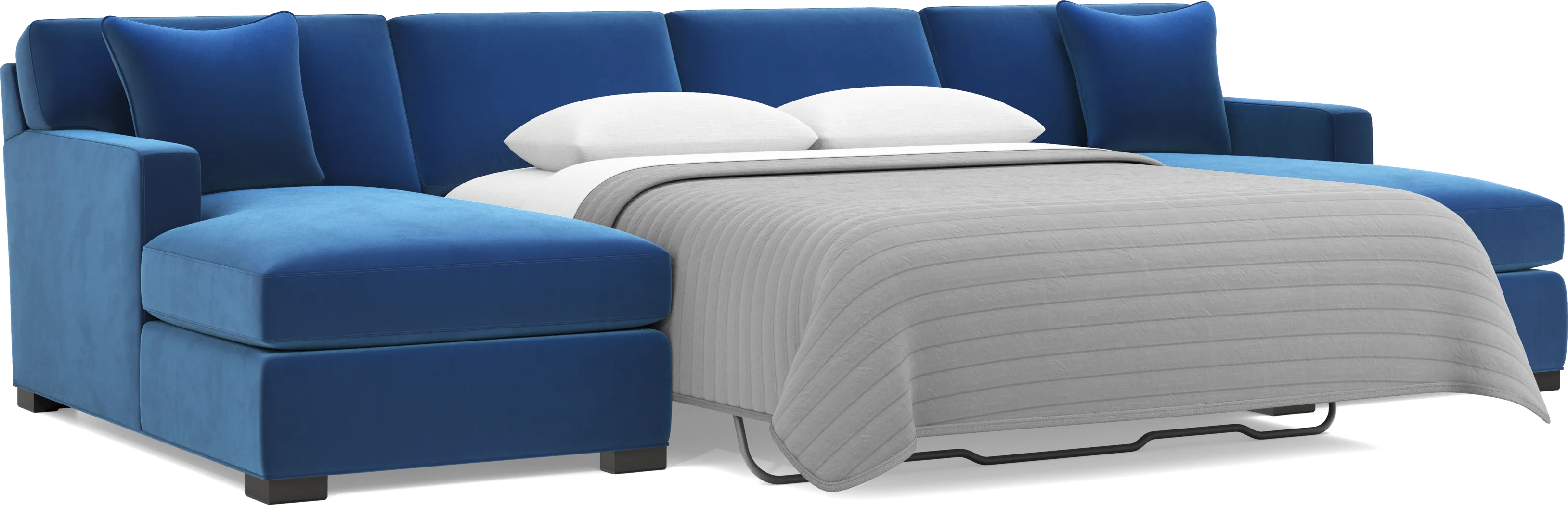 Harmonie Cobalt 3 Pc Sleeper Sectional - Image 3