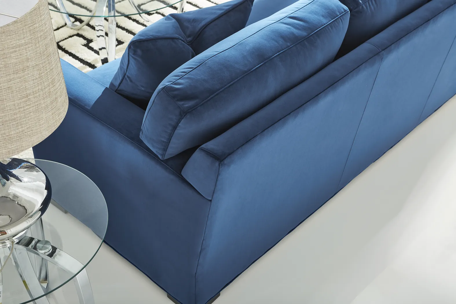Harmonie Cobalt 3 Pc Sleeper Sectional - Image 5