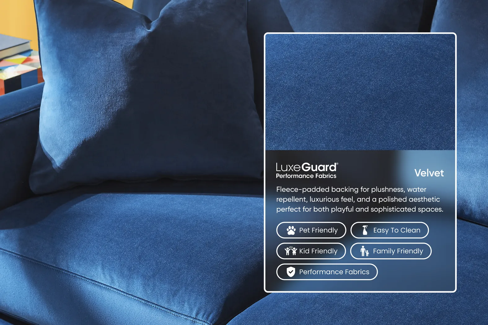 Harmonie Cobalt Ottoman - Image 2