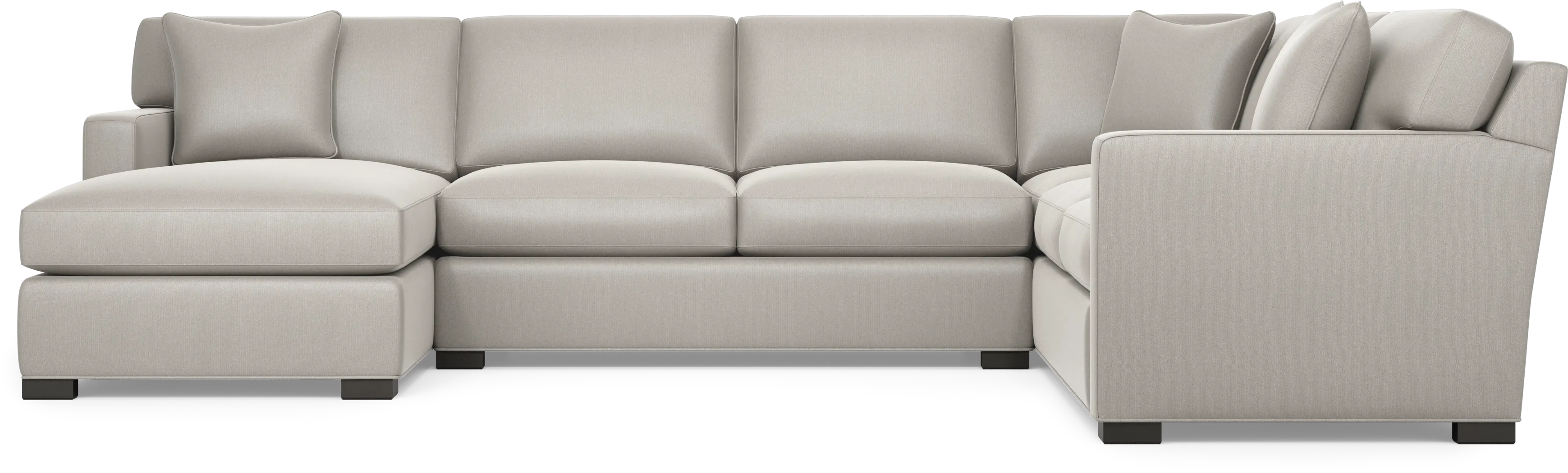 Harmonie Dove 3 Pc Gel Foam Sleeper Sectional - Image 6