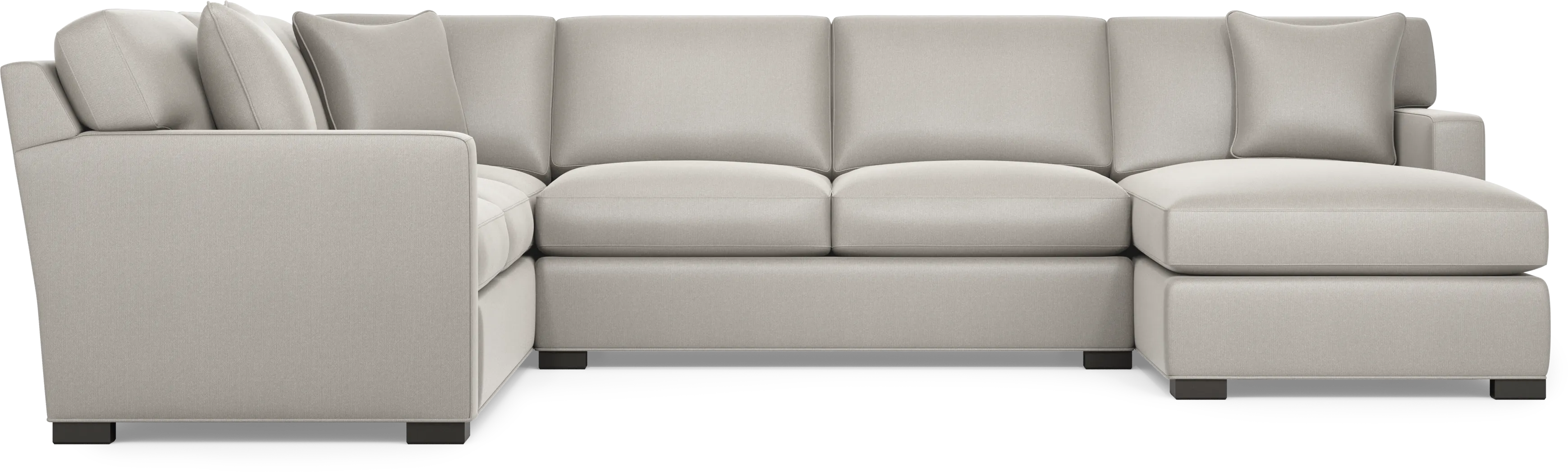 Harmonie Dove 3 Pc Gel Foam Sleeper Sectional - Image 6