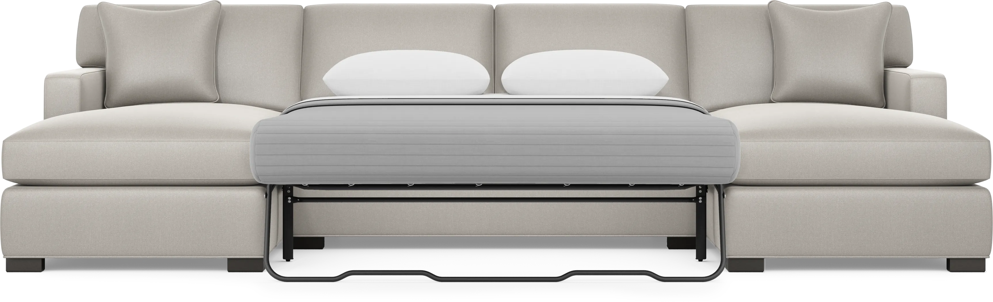 Harmonie Dove 3 Pc Sleeper Sectional - Image 6
