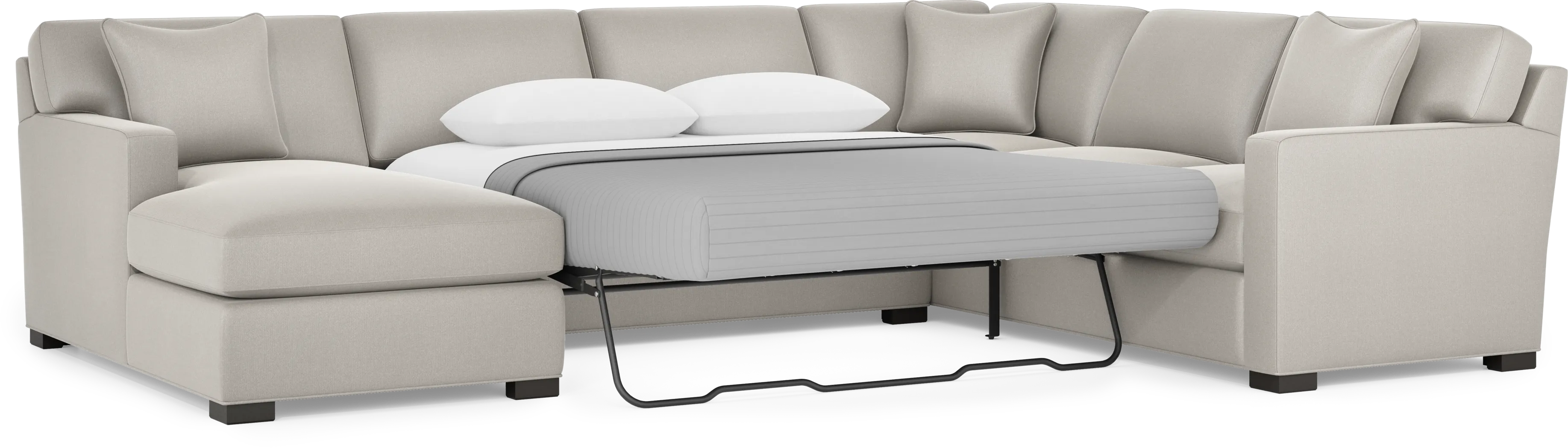 Harmonie Dove 3 Pc Sleeper Sectional - Image 5