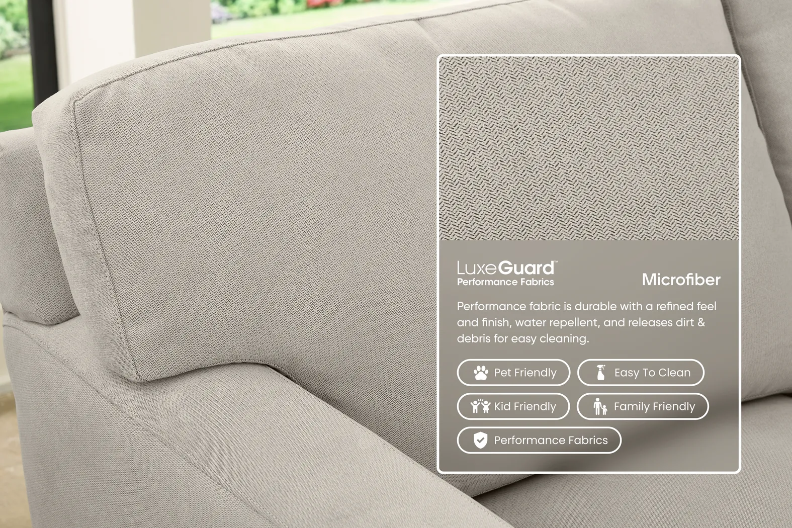 Harmonie Dove Apartment Sleeper Sofa - Thumbnail - Image 2