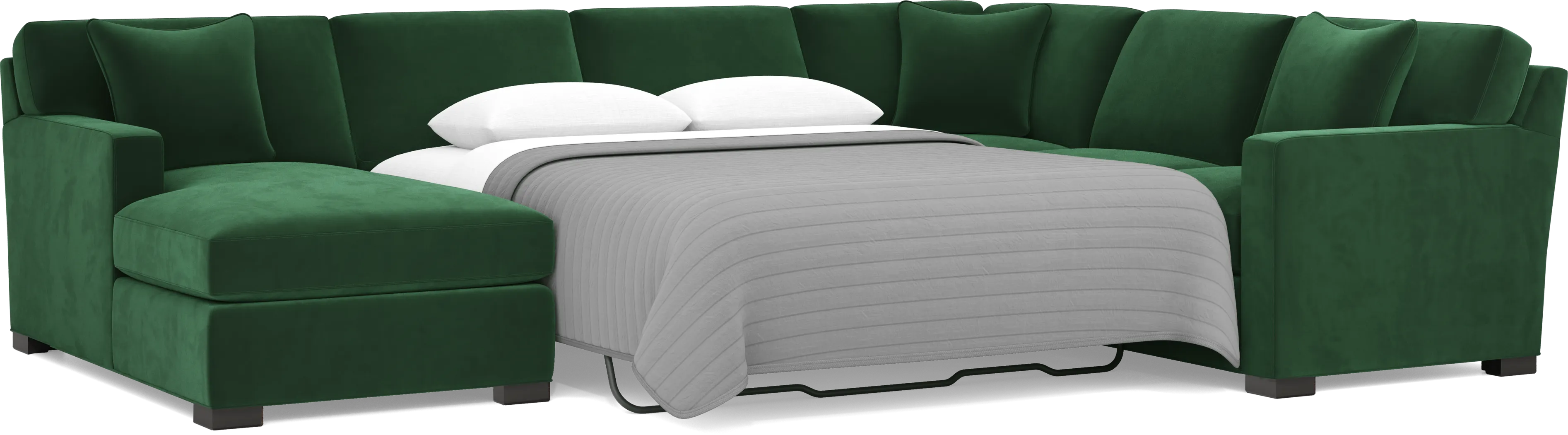 Harmonie Emerald 3 Pc Gel Foam Sleeper Sectional - Thumbnail - Image 3
