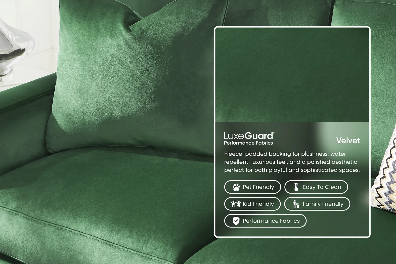 Harmonie Emerald Ottoman - Image 2