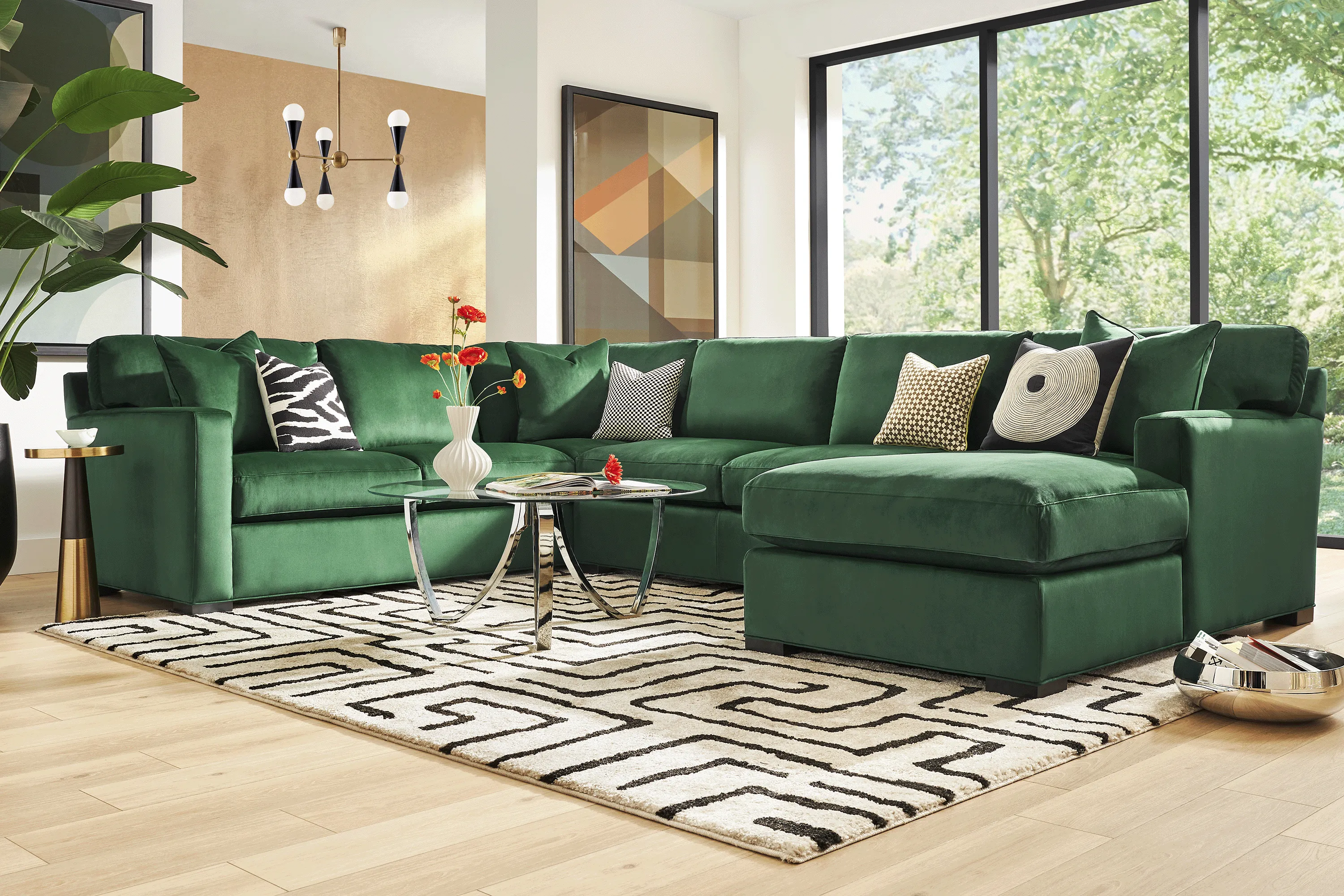 Harmonie Emerald 3 Pc Sleeper Sectional - Thumbnail - Image 2