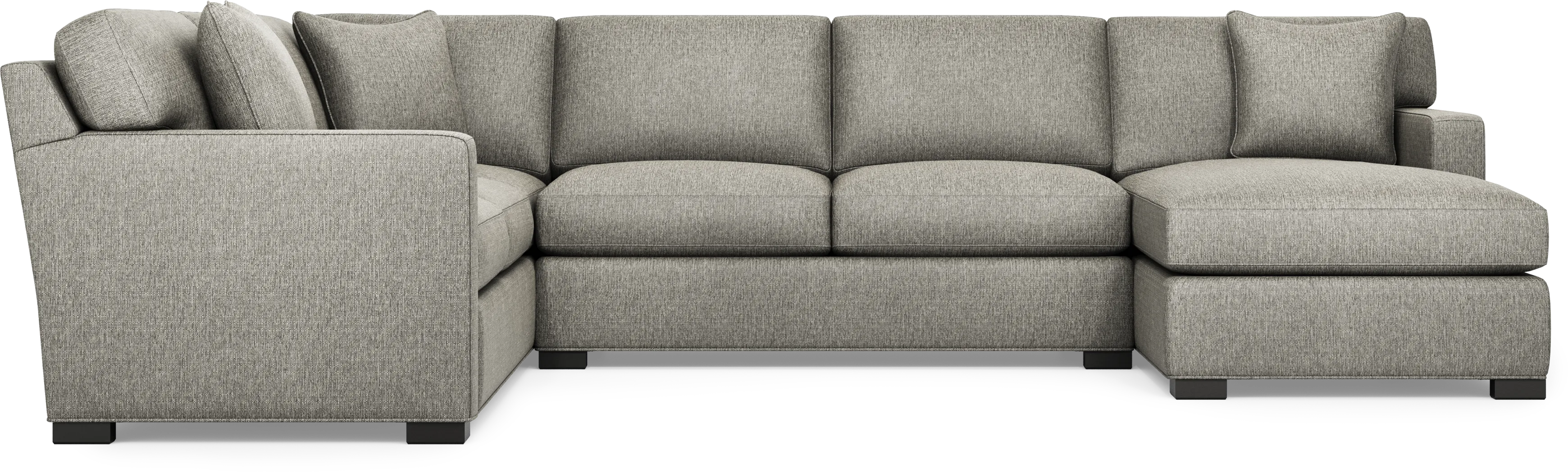 Harmonie Gray 3 Pc Sectional - Thumbnail - Image 4