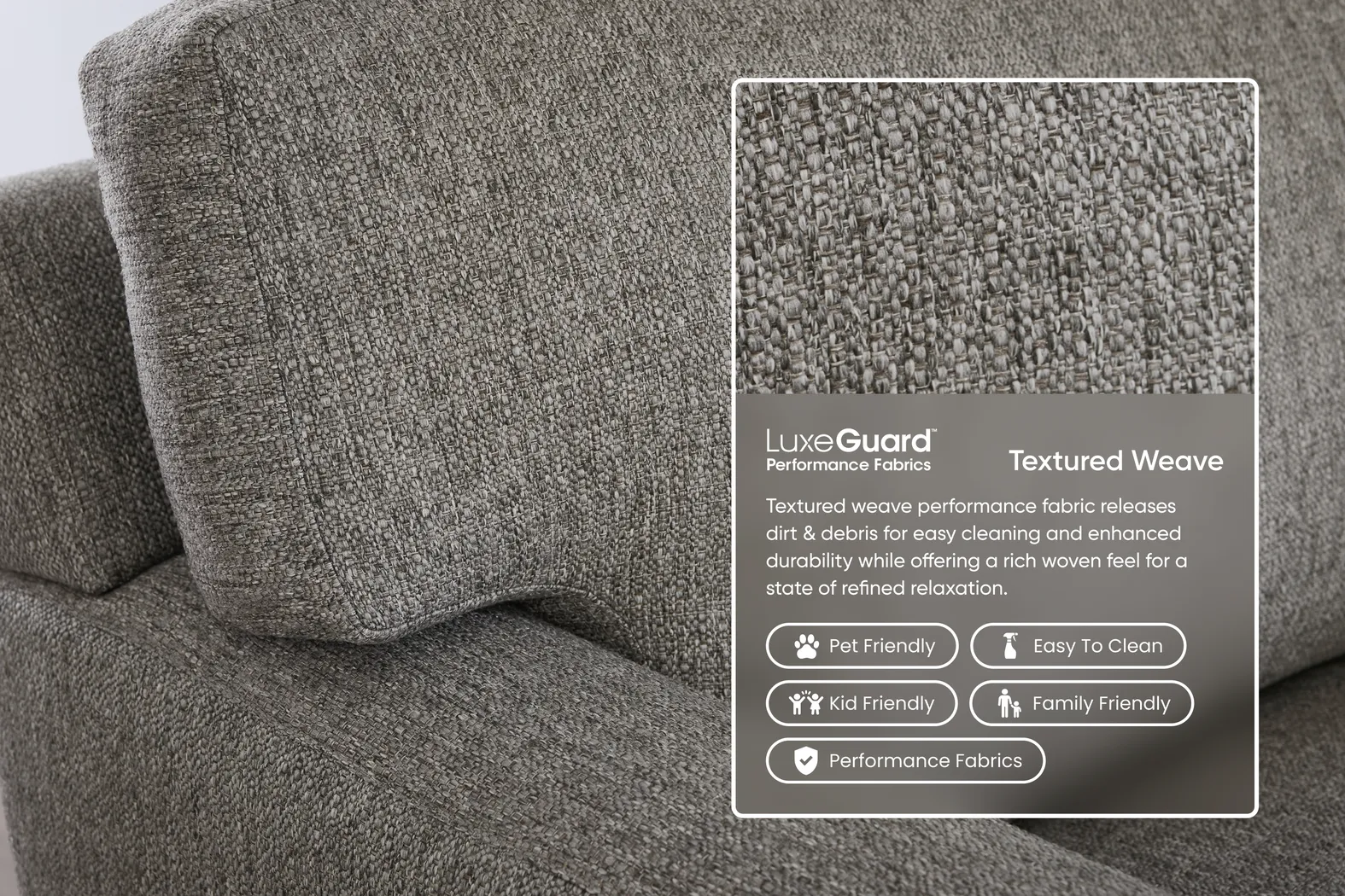 Harmonie Gray 3 Pc Sectional - Thumbnail - Image 2