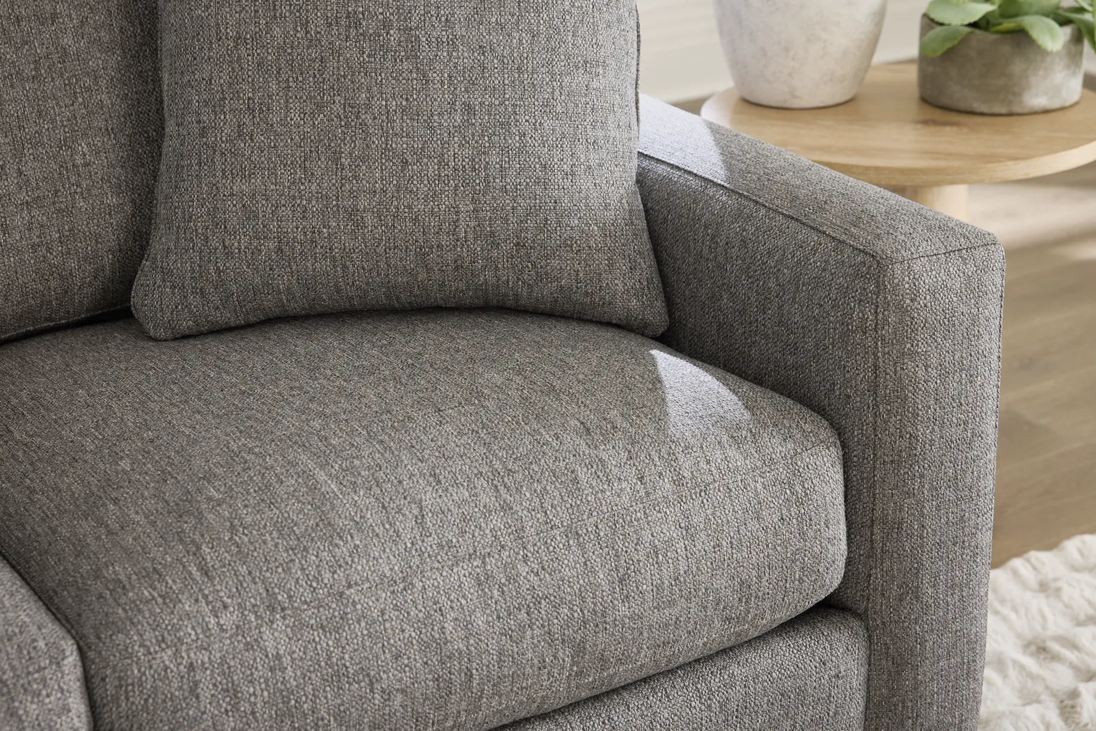 Harmonie Gray 3 Pc Sectional - Image 5