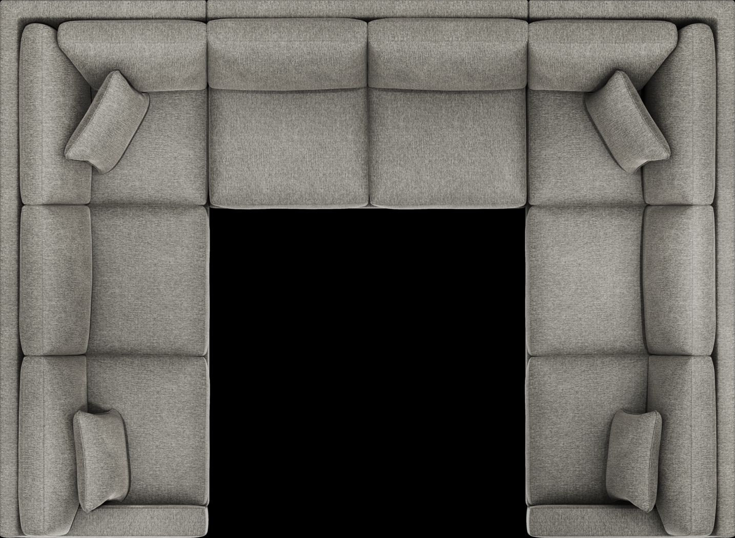 Harmonie Gray 3 Pc Sectional - Thumbnail - Image 3