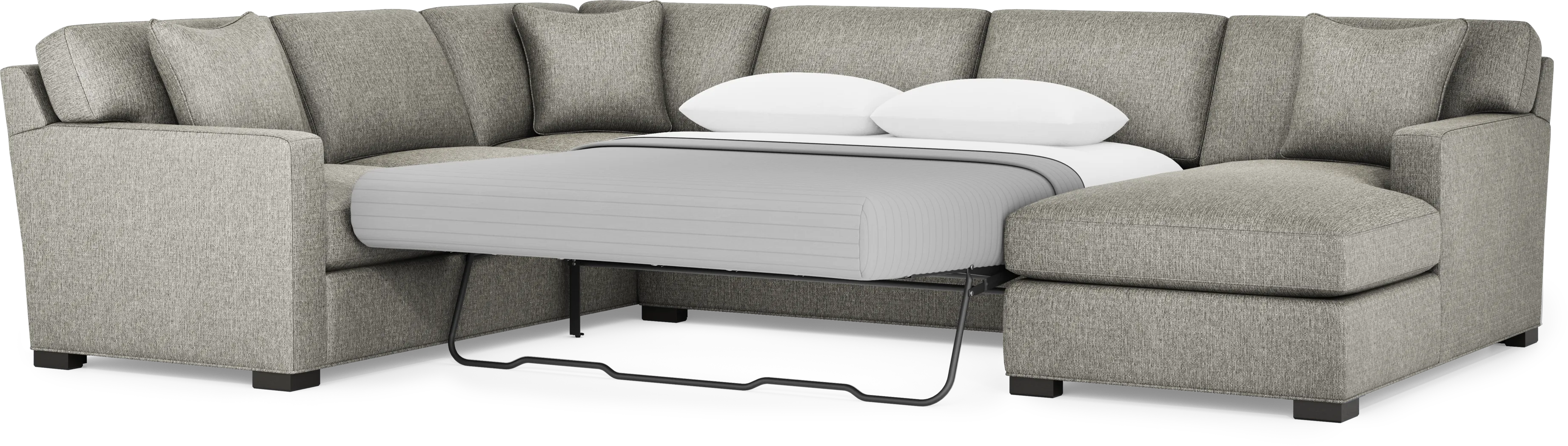 Harmonie Gray 3 Pc Sleeper Sectional - Thumbnail - Image 4