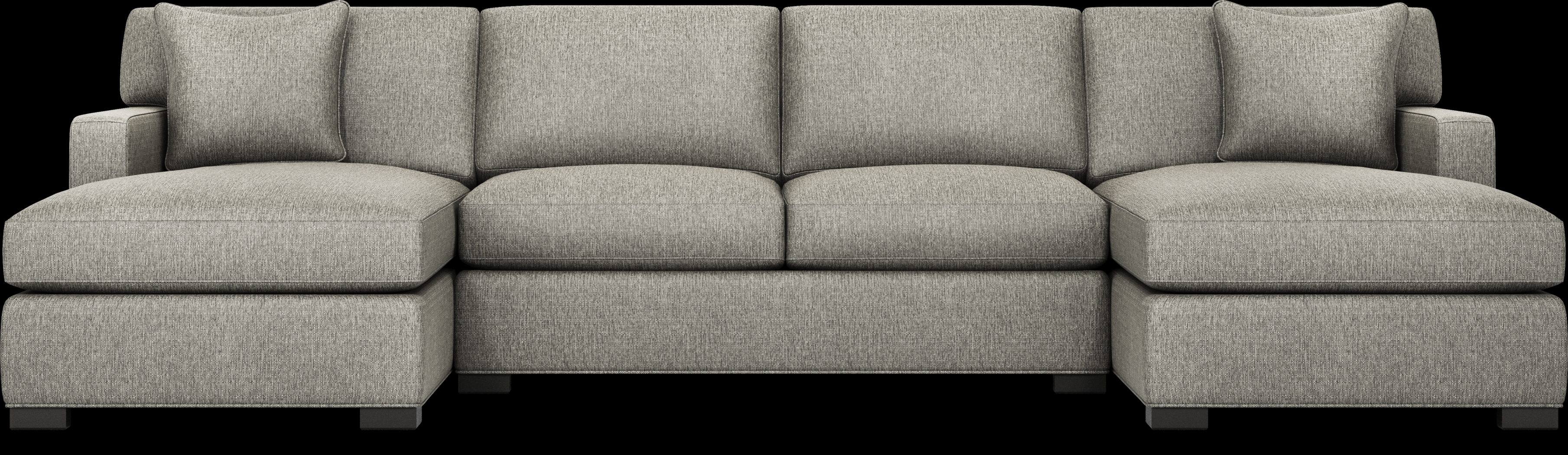Harmonie Gray 3 Pc Sleeper Sectional - Thumbnail - Image 4