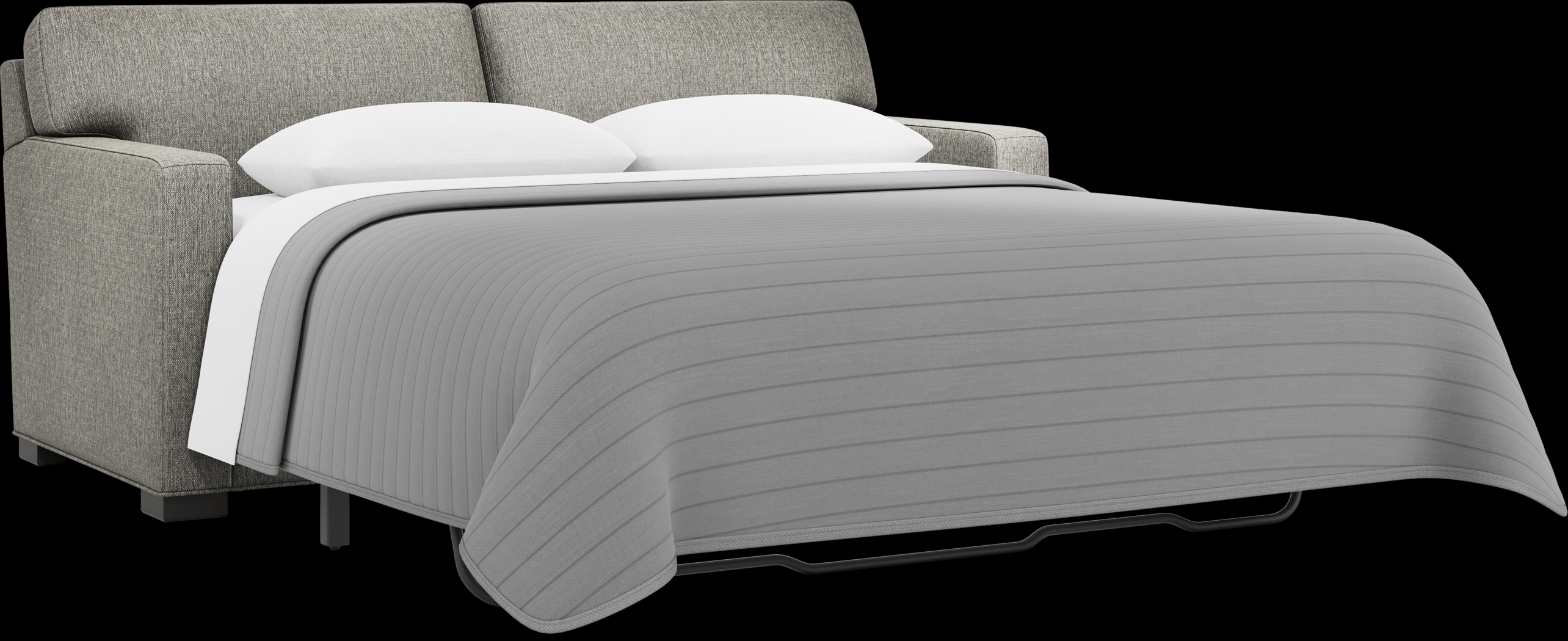 Harmonie Gray Apartment Gel Foam Sleeper Sofa - Thumbnail - Image 2