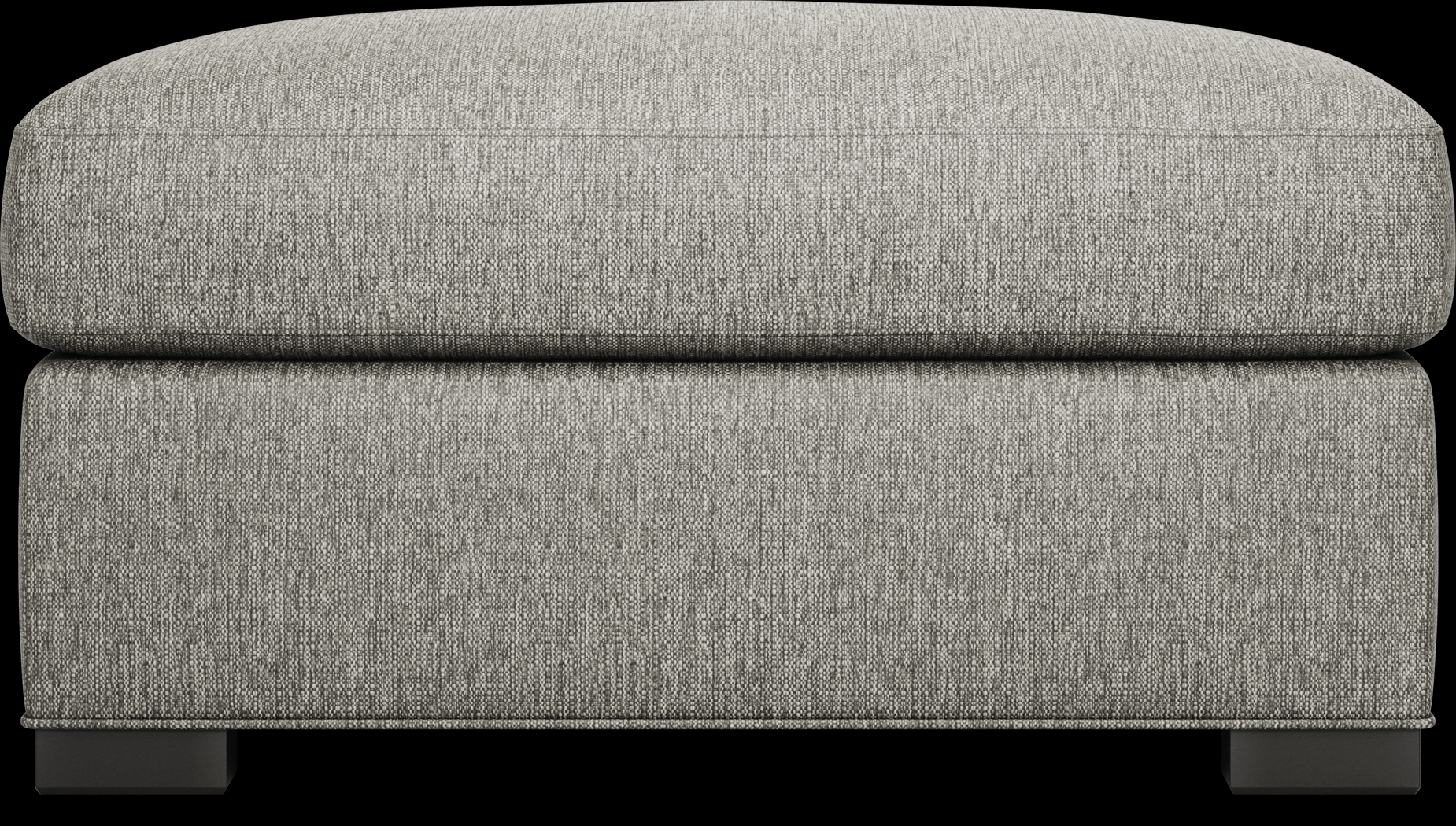 Harmonie Gray Ottoman - Thumbnail - Image 2