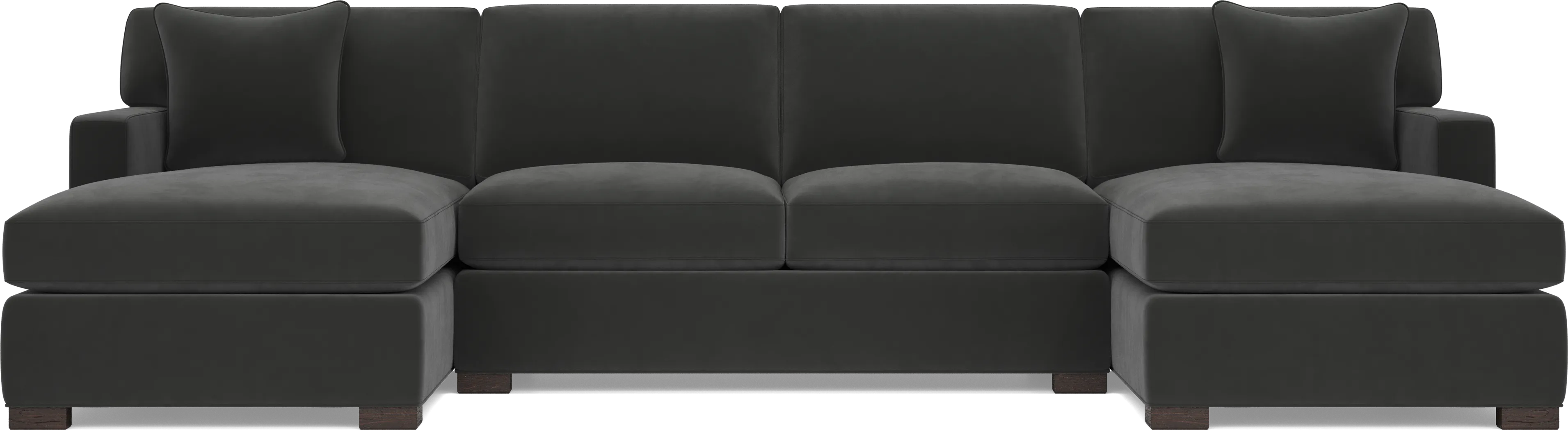 Harmonie Gunmetal 3 Pc Gel Foam Sleeper Sectional - Thumbnail - Image 3