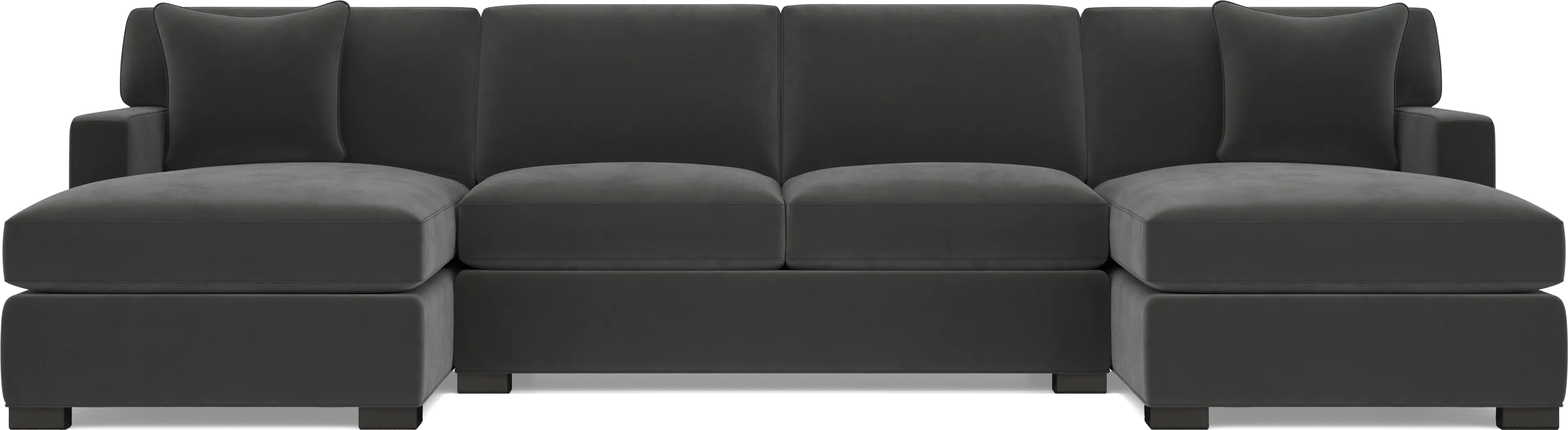 Harmonie Gunmetal 3 Pc Sleeper Sectional - Image 4