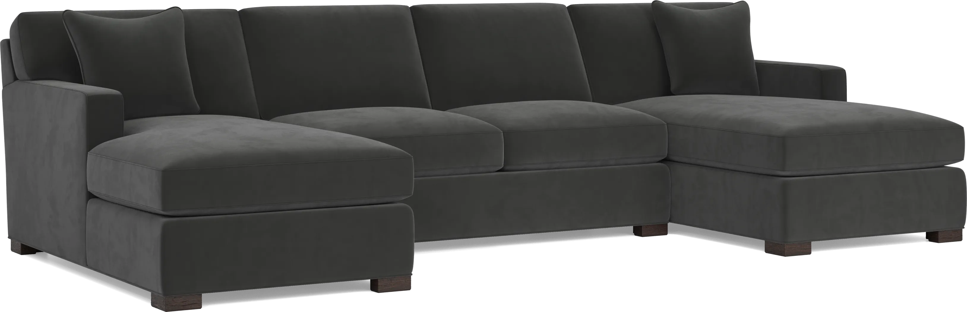 Harmonie Gunmetal 3 Pc Sleeper Sectional - Thumbnail - Image 1
