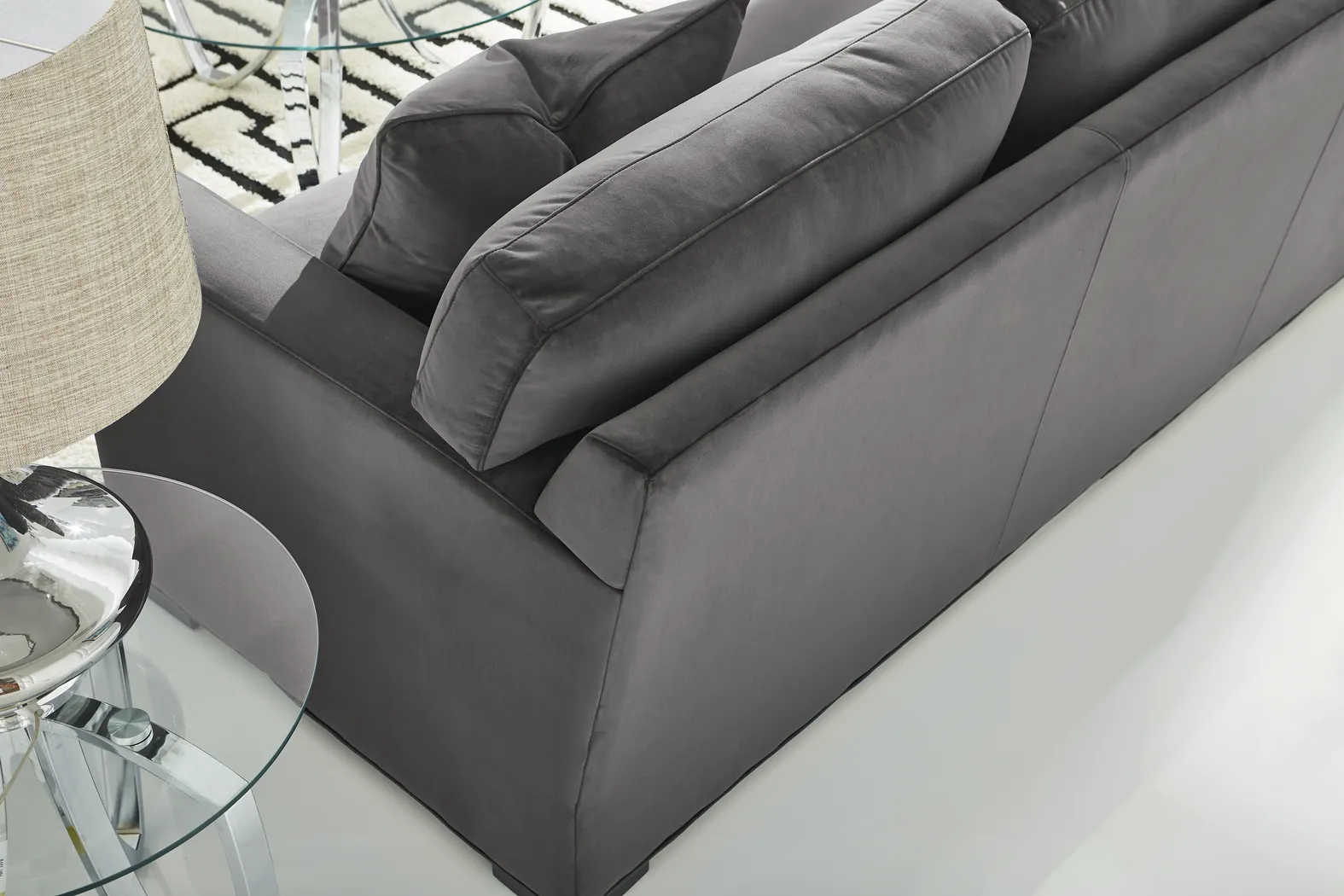 Harmonie Gunmetal Gel Foam Sleeper Sofa - Image 5