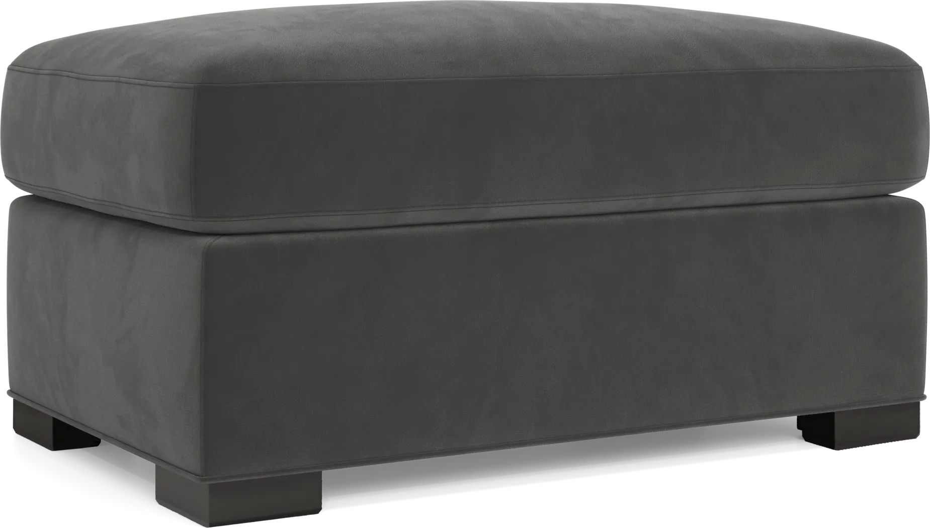 Harmonie Gunmetal Ottoman - Image 1