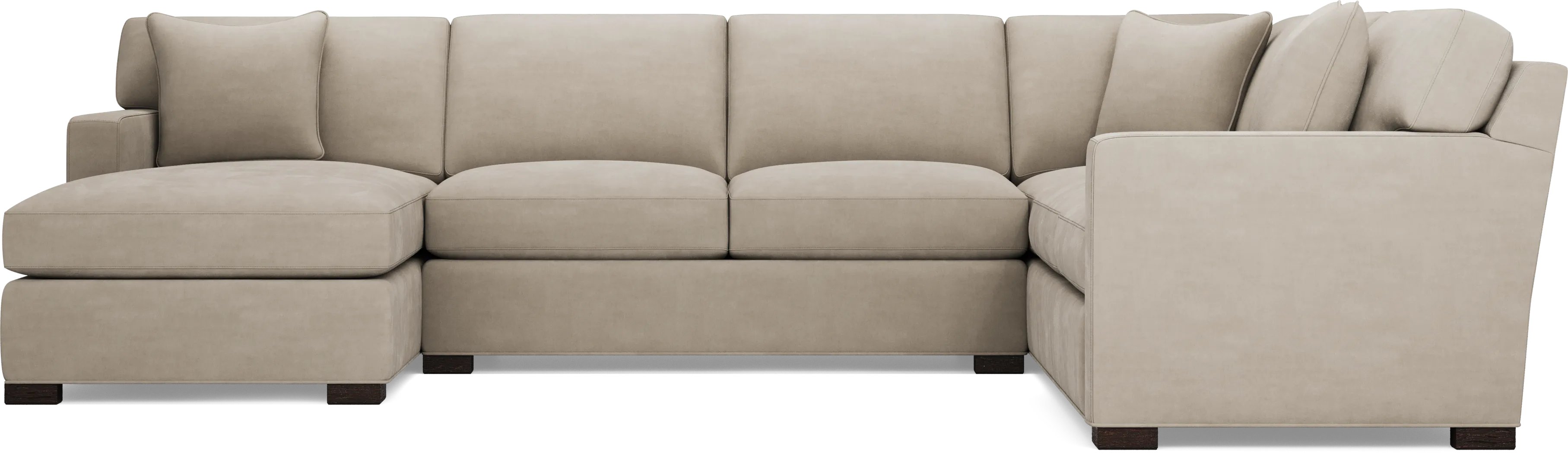 Harmonie Light Taupe 3 Pc Sleeper Sectional - Thumbnail - Image 4