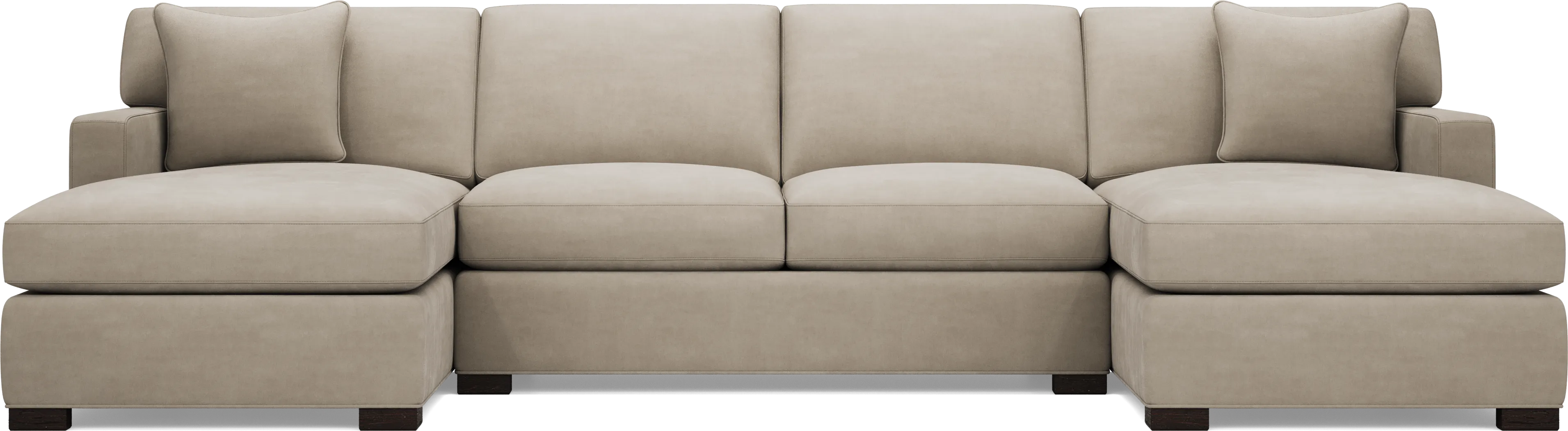 Harmonie Light Taupe 3 Pc Sleeper Sectional - Thumbnail - Image 4