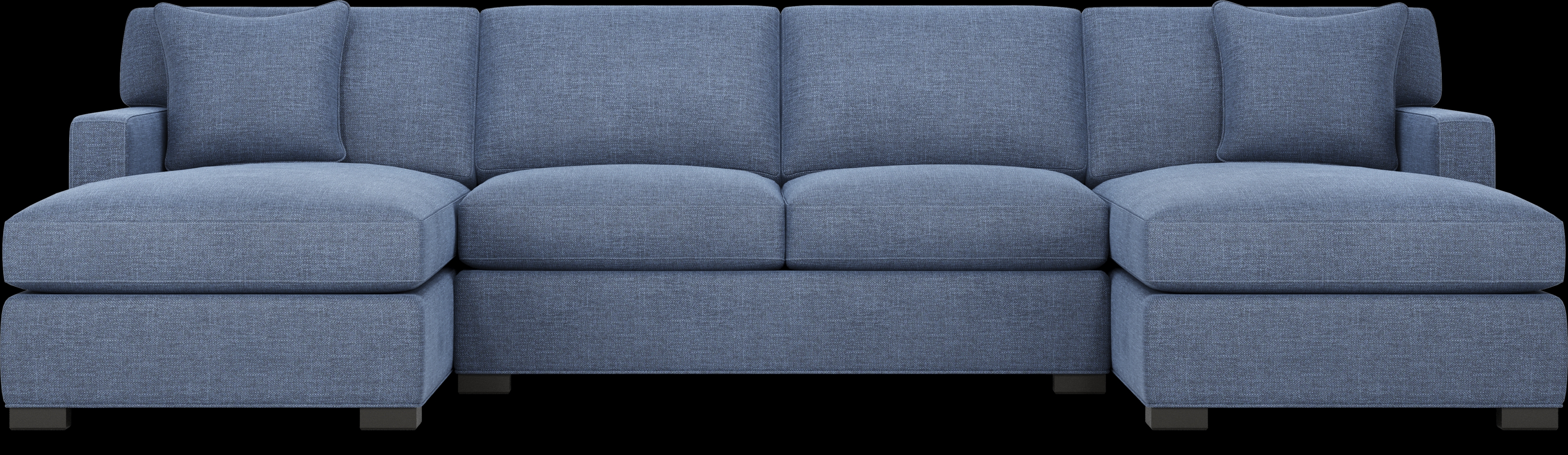 Harmonie Sapphire 3 Pc Gel Foam Sleeper Sectional - Thumbnail - Image 4